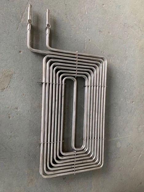 Square and shaped tube cooling tube coil titanium coil heat exchanger titanium tube