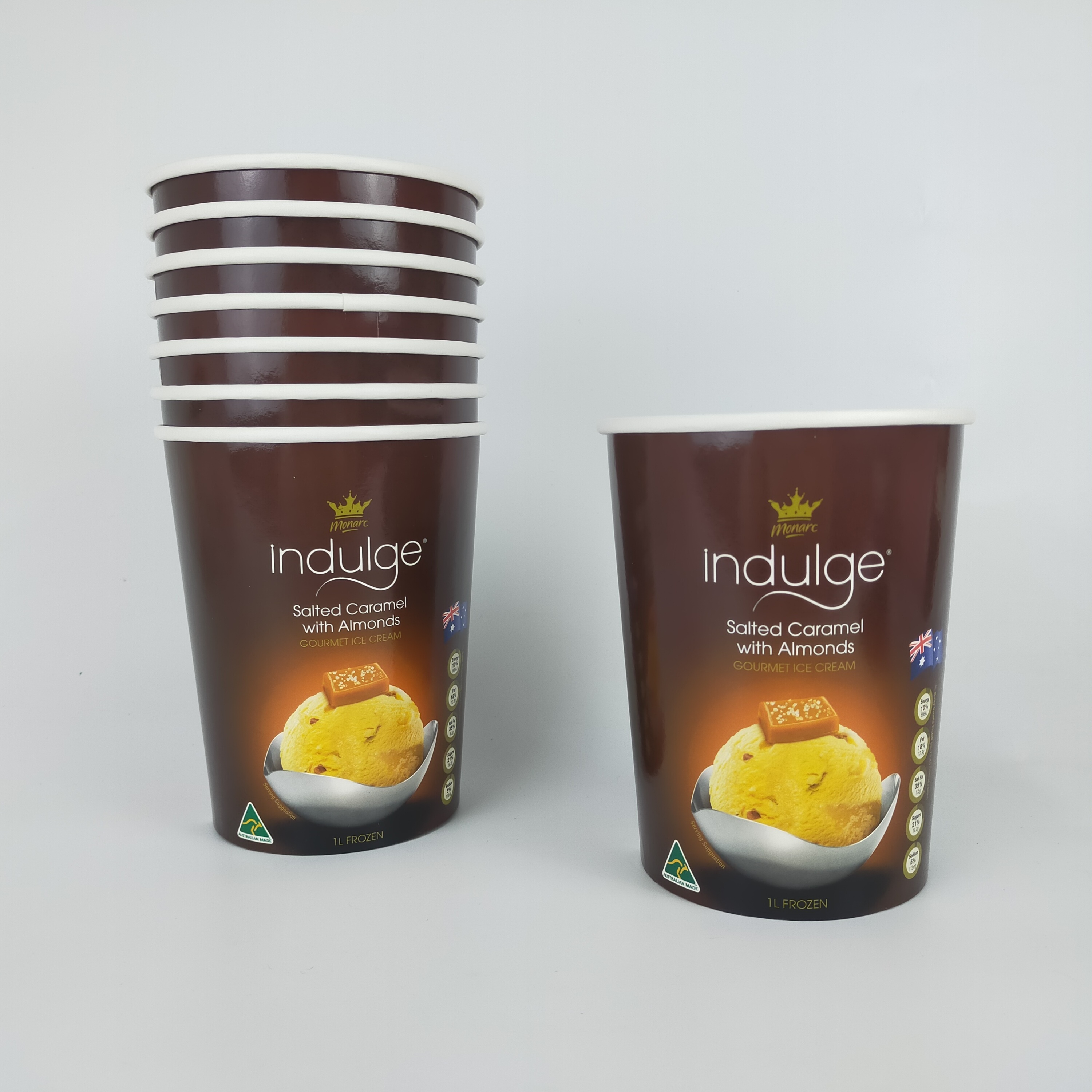 Custom Printing Logo 5 -33oz Disposable Food Grade Packaging Biodegradable Ice Cream Cup/Bowl/Packaging/Container