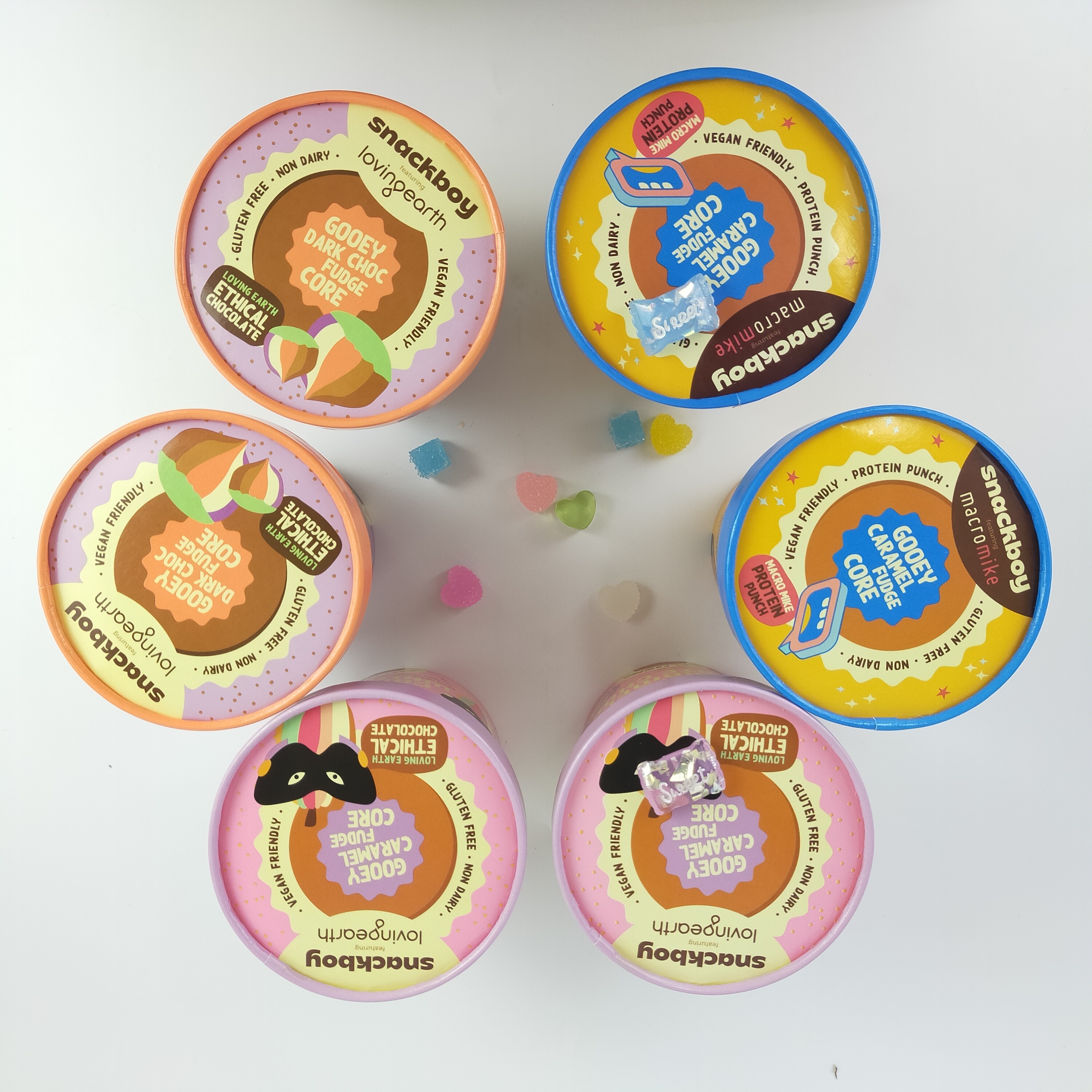 Custom Printed Logo 5oz-12oz Small Paper Pudding Sundae Gelato Ice Cream Cups with Lids Disposable for Soda and Pudding