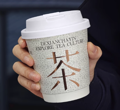 Hot Selling Double Wall Biodegradable Kraft Paper Cups Custom Printed Special Process Hot Stamping Disposable Coffee Cup Craft