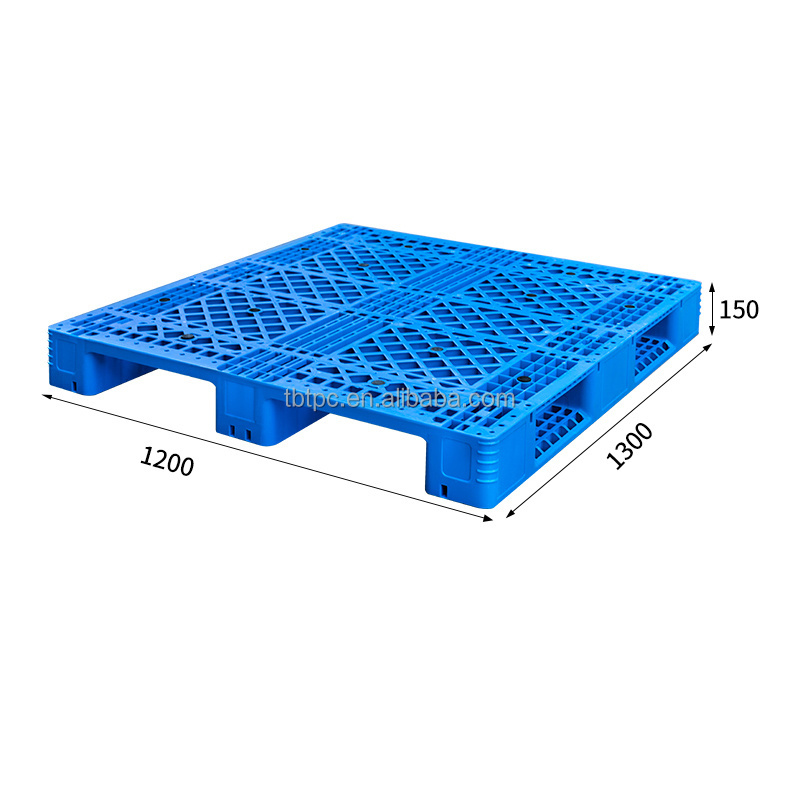 wholesale Pallet Prices1300x1100 Cheap Single Face Plastic Blue Style hdpe china Euro Plastic pallet for sale