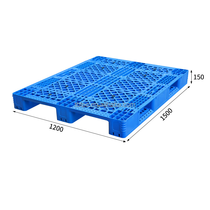 wholesale Pallet Prices1300x1100 Cheap Single Face Plastic Blue Style hdpe china Euro Plastic pallet for sale