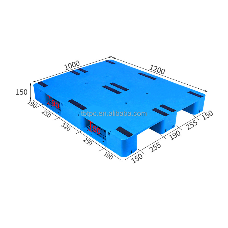 1100 * 1100 * 150 mm steel reinforced hygienic 100% closed easy cleaning food grade pallet for seafood industry