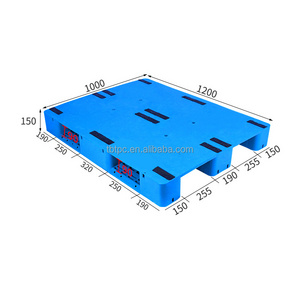 1100 * 1100 * 150 mm steel reinforced hygienic 100% closed easy cleaning food grade pallet for seafood industry