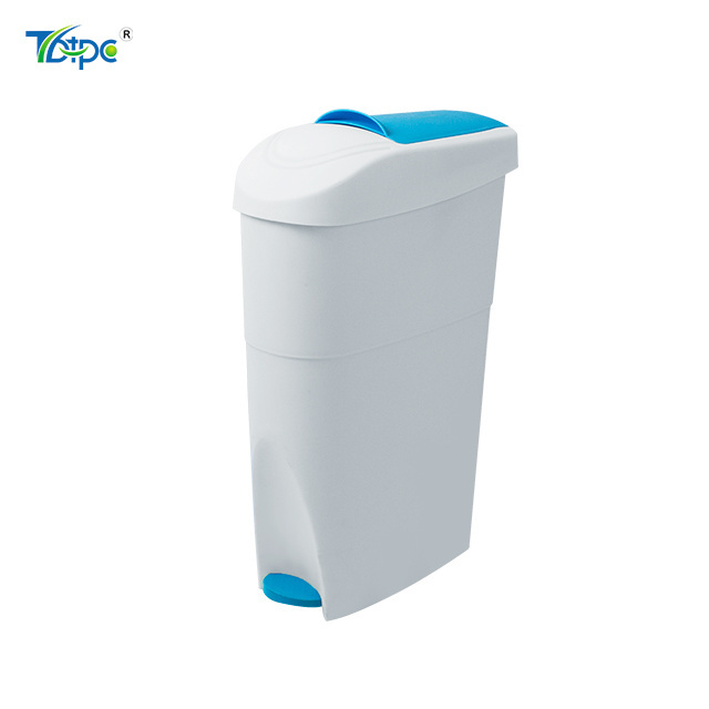 Diaper trash can with pedal and plastic odor lock bin 18l