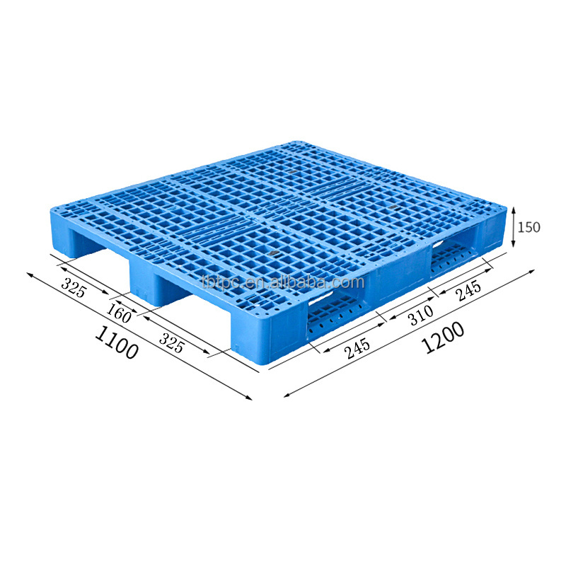 wholesale Pallet Prices1300x1100 Cheap Single Face Plastic Blue Style hdpe china Euro Plastic pallet for sale