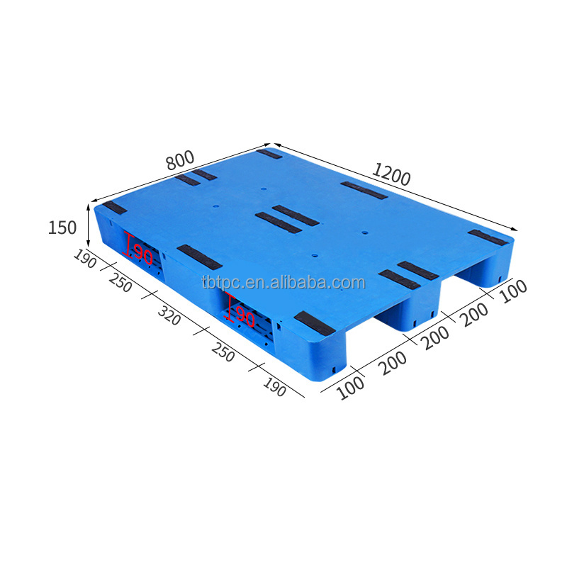 1100 * 1100 * 150 mm steel reinforced hygienic 100% closed easy cleaning food grade pallet for seafood industry