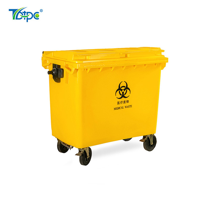 660l modern design outdoor garbage container trash prullenbak trolley