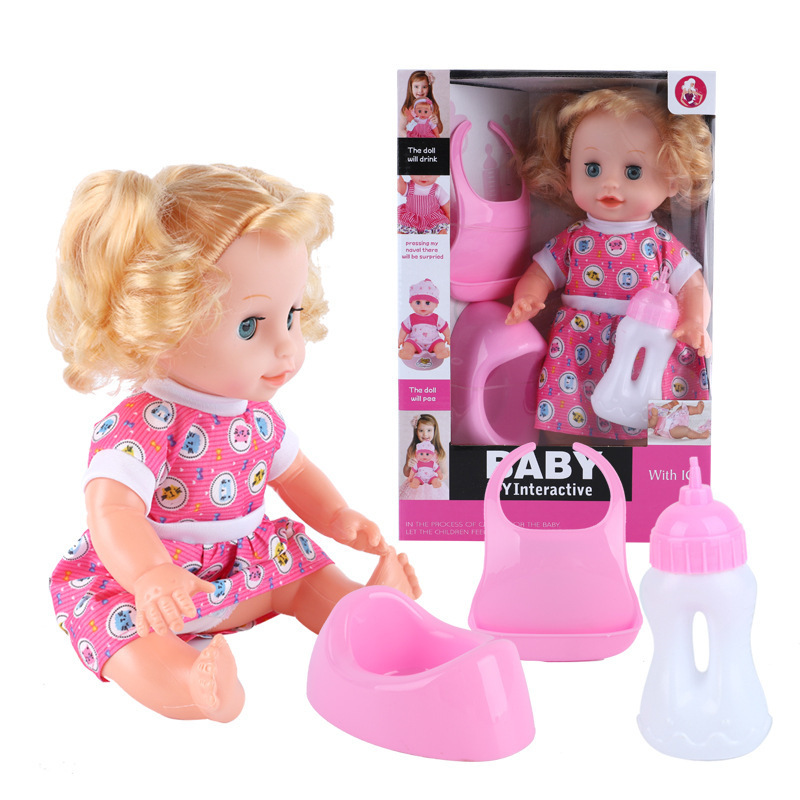 boy baby doll simulation play house talking girl toy Princess changing clothes doll set