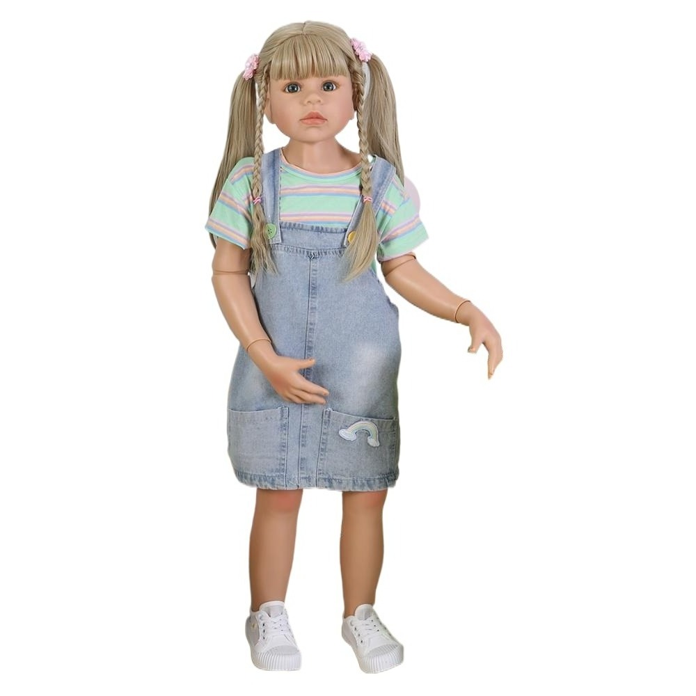 98CM Original bebes reborn toddler baby girl 3-4 years old bebes de silicona collectibles reborn baby