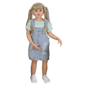 98CM Original bebes reborn toddler baby girl 3-4 years old bebes de silicona collectibles reborn baby