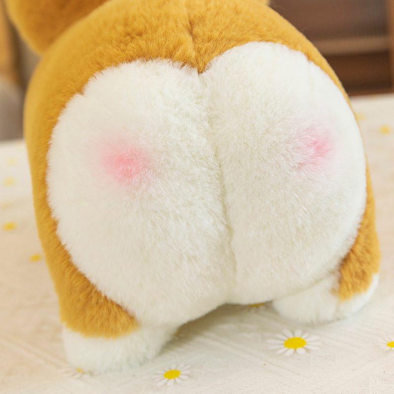 wholesale celebrity Corgi plush toy dog wholesale pillow cute puppy doll artificial dog plush stuffed dog toy