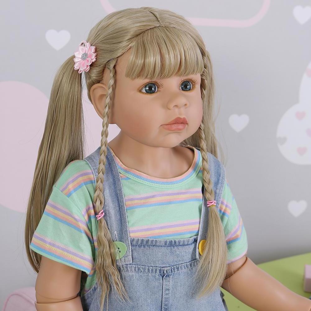 98CM Original bebes reborn toddler baby girl 3-4 years old bebes de silicona collectibles reborn baby