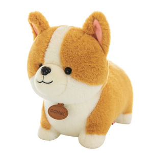 wholesale celebrity Corgi plush toy dog wholesale pillow cute puppy doll artificial dog plush stuffed dog toy