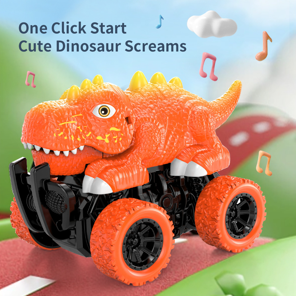 2024 Wholesale Induction dinosaur car Popular Recommend RC cars Kids Toys  Racing Car Control stunt