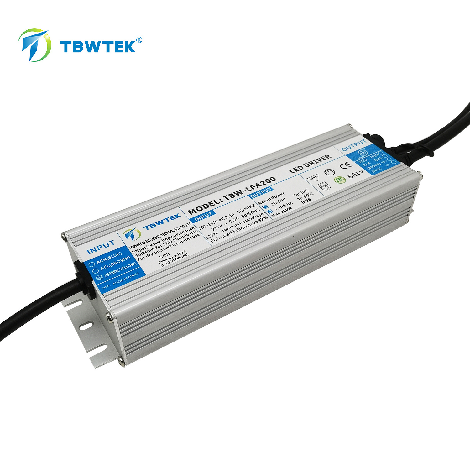 TBWTEK Waterproof IP67 LED Power Supply Ultra-thin 12V/24V 5A 10a 20a 30a 100w 120W 150w 200w 300w 400w ip67 led switching