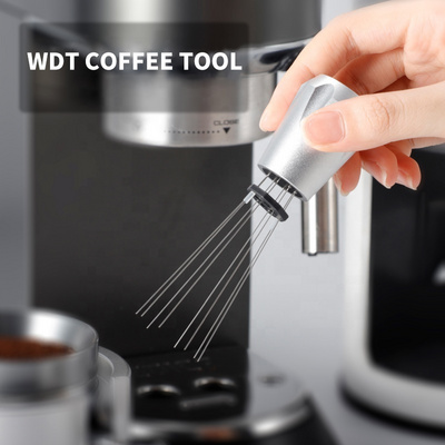 58mm WDT Tool Coffee Maker Accessories Stainless Steel Espresso Powder Tamper Coffee Stirrer Needle Coffee Distributor