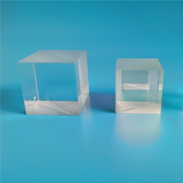 China manufacture optical glass prism beamsplter cube