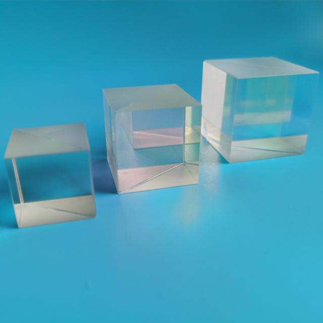 China manufacture optical glass prism beamsplter cube