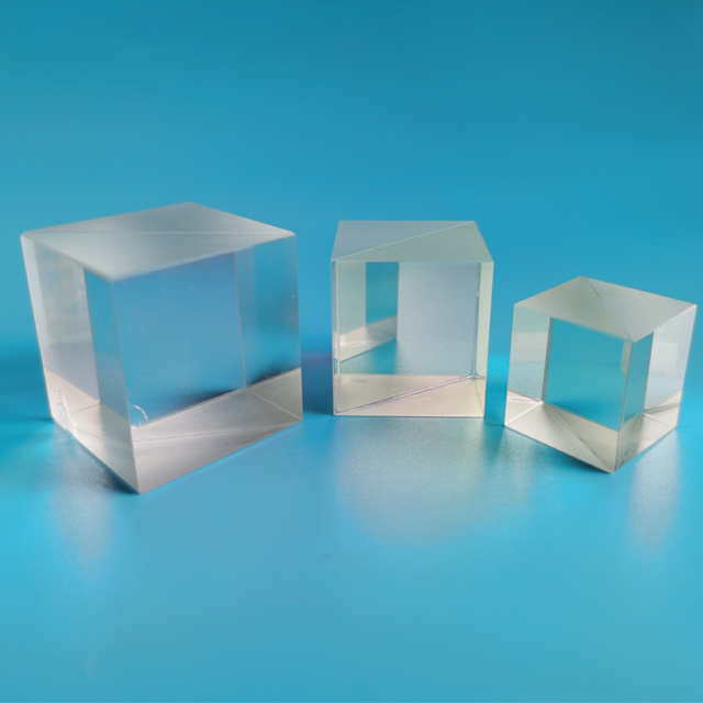 China manufacture optical glass prism beamsplter cube