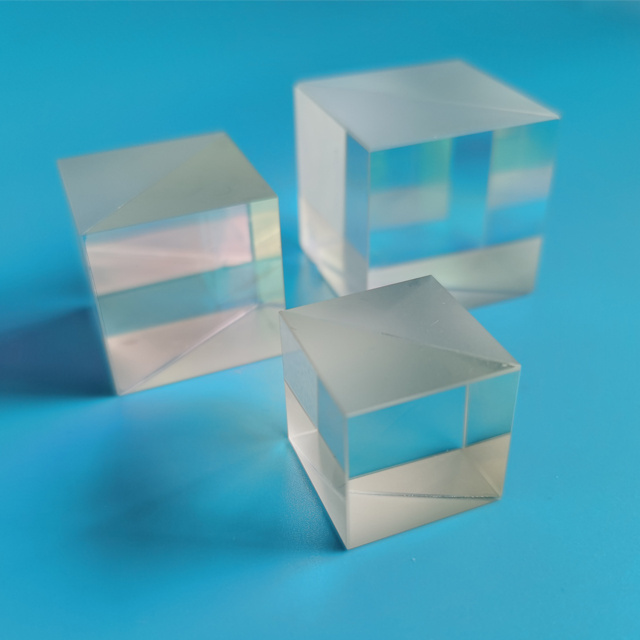 China manufacture optical glass prism beamsplter cube