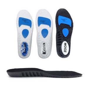 Custom Poron Sport Insole Comfortable Shock-absorption PU Soft Material Zoom insoles for Running