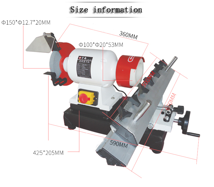 Straight Line Sharpener Thicklness Planer Blades Knife Polishing Sharpening Machine For Sale