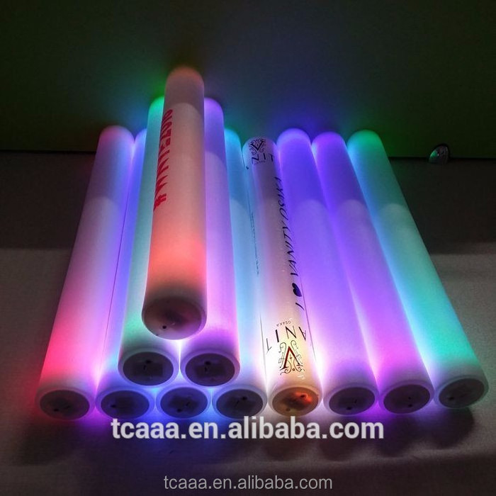 Wholesales cotton candy glow stick foam glow stick