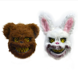 Halloween White Bunny Rabbit Bloody Mask Killer Masque Halloween Costume Mask Cosplay Mask