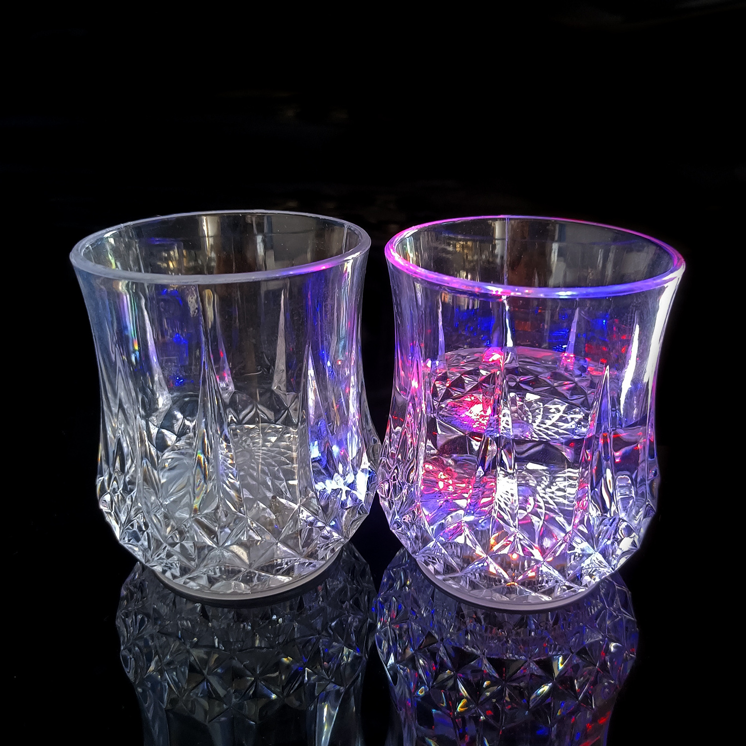 Festive Party Supplies Colorful Liquid Activated Plastic Led Glass Cup