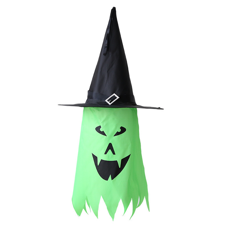 Halloween Decorations Led Lights Witch Hat Outdoor Hanging Glowing String Lights Led Ghost Glowing Hat