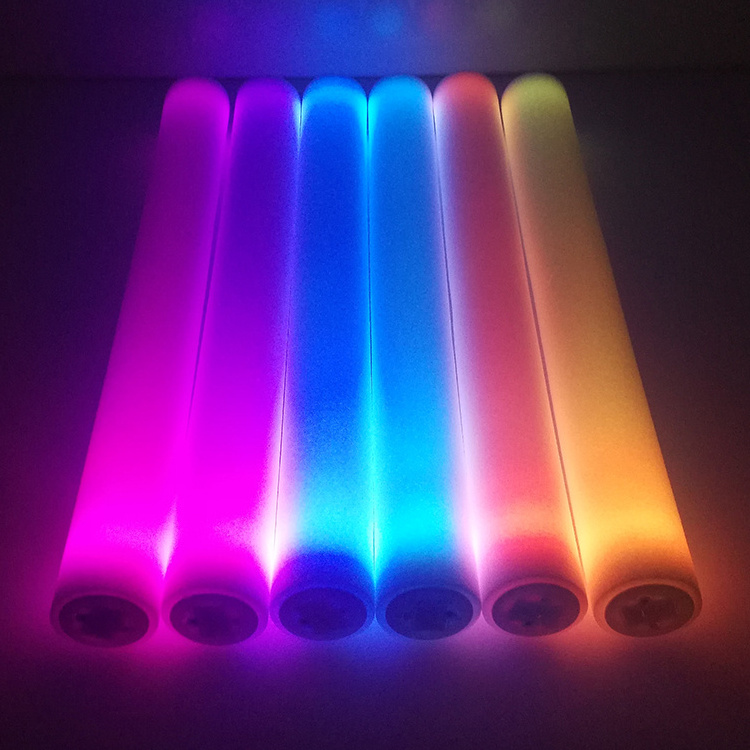 Wholesales cotton candy glow stick foam glow stick