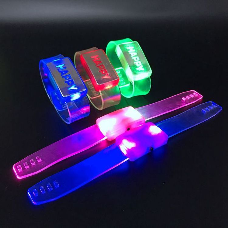 Wholesale colorful light up flashing led bracelet for party