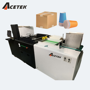 one pass carton package Paper Cup pizzbox napkin Printing Machine for carton box Full Color label logo inkjet printer