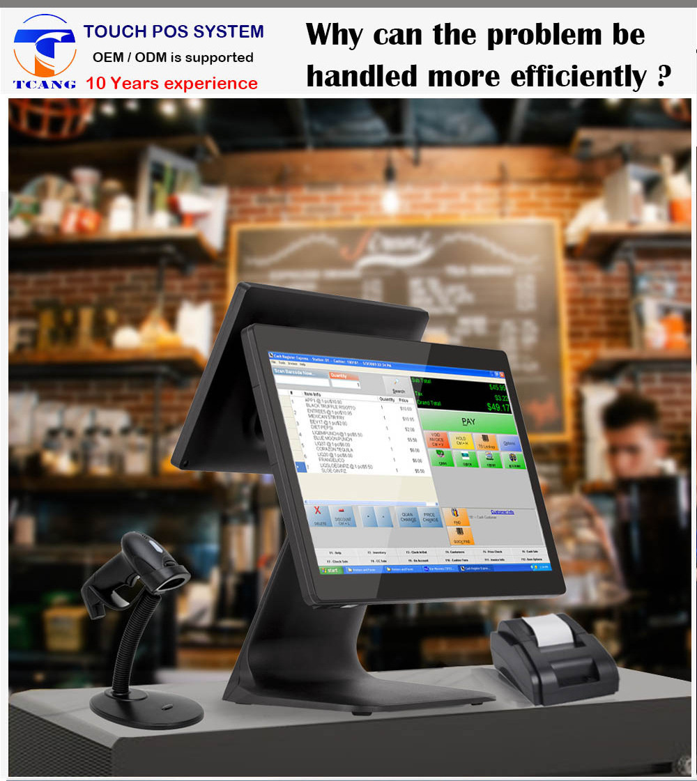 Hot Sale Touch Screen 15.6 Inch Pos System  Automatic Thermal Electronic Cheap Android Cash Register