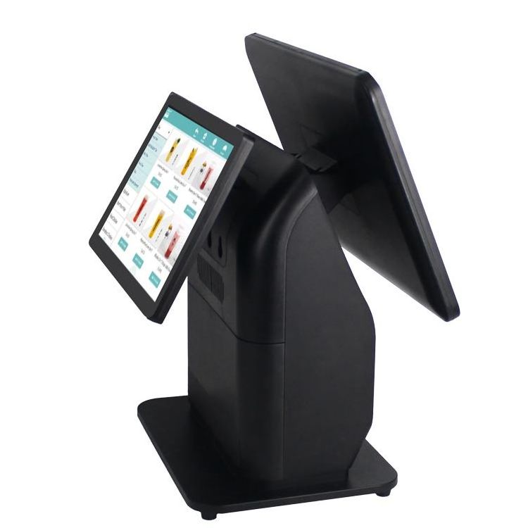 Android Window restaurant checkout machine order fast food pos system all in one touch screen Terminal With Printer