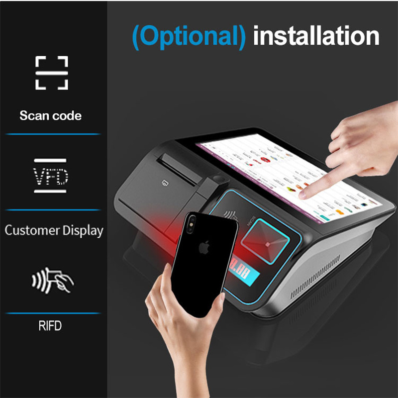 All In One Pos System 11.6 Inch Tablet pos Touch Screen Android Windows Cash Register pos Machines With Printer OEM/ODM Custom