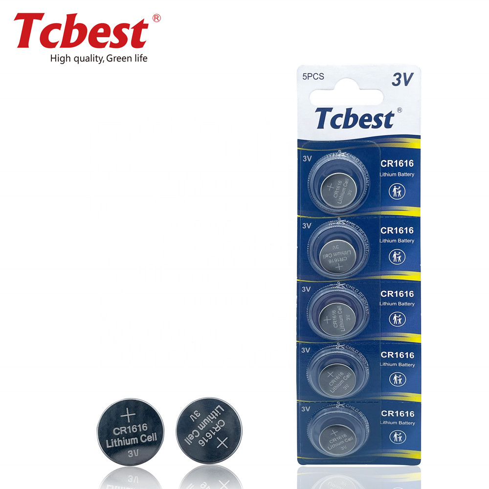 Hot Sale CR2032 CR1616 CR2016 CR2430 3V Button Battery CR1616 50mAh Lithium Manganese Button Battery Cell With Holder Pins