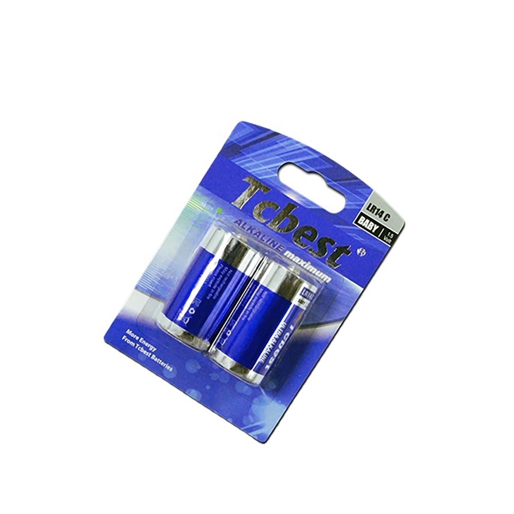 OEM Tcbest 1.5V LR14 alkaline dry batteries size C AM2 1020mins manufacturer wholesale high quality battery For Electronics