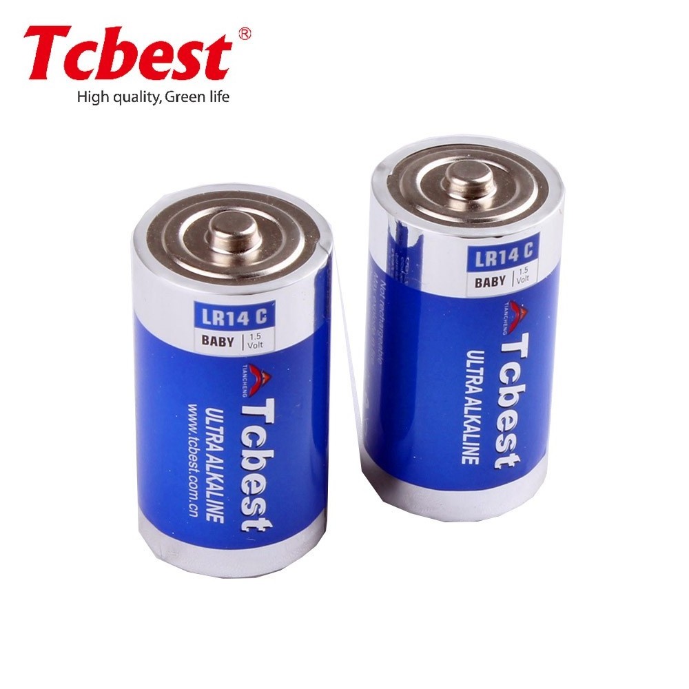 China Production Line LR14 AM2 1.5V 7500mah LR14 Size C Non-rechargeable Dry Alkaline Battery for Consumer Electronics