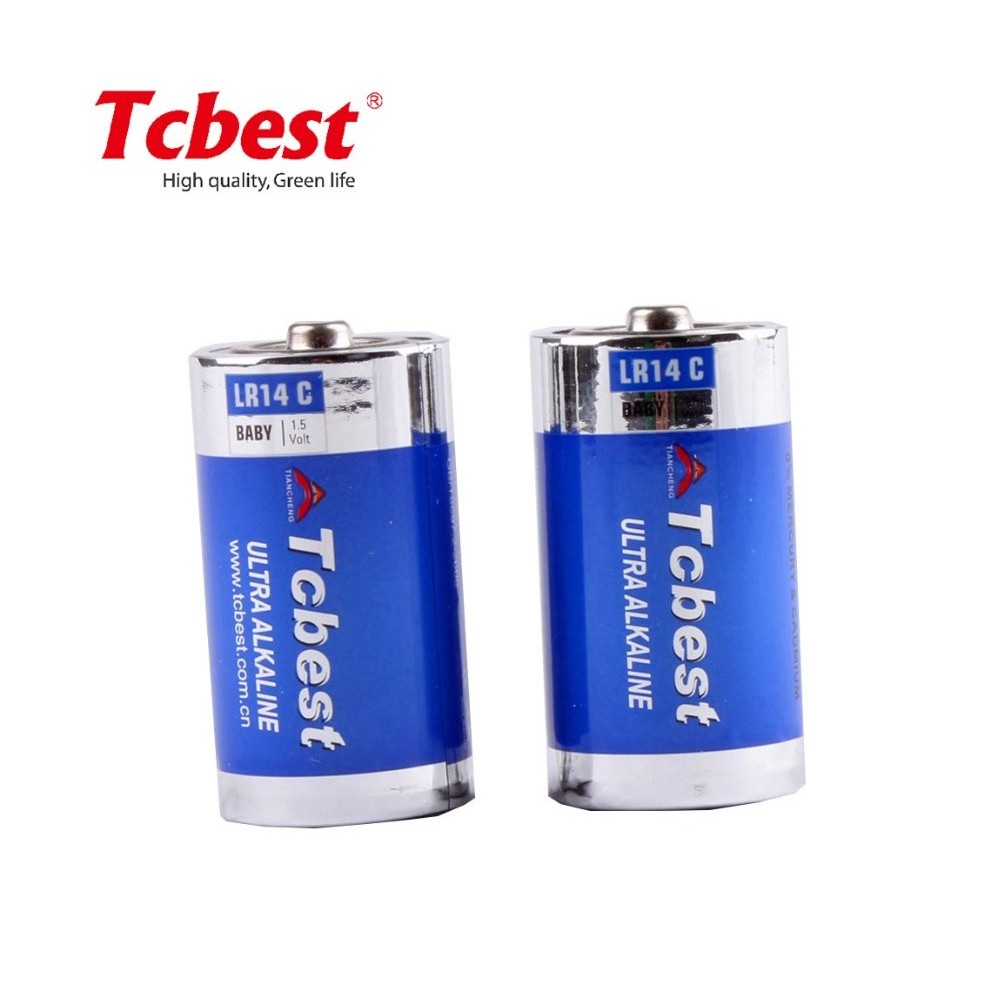 China Production Line LR14 AM2 1.5V 7500mah LR14 Size C Non-rechargeable Dry Alkaline Battery for Consumer Electronics