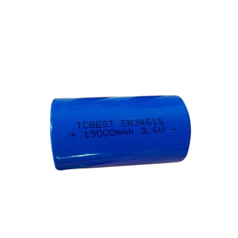 Tcbest Li-SOCL2 battery  High energy type    ER34615  3.6V 19000MAH