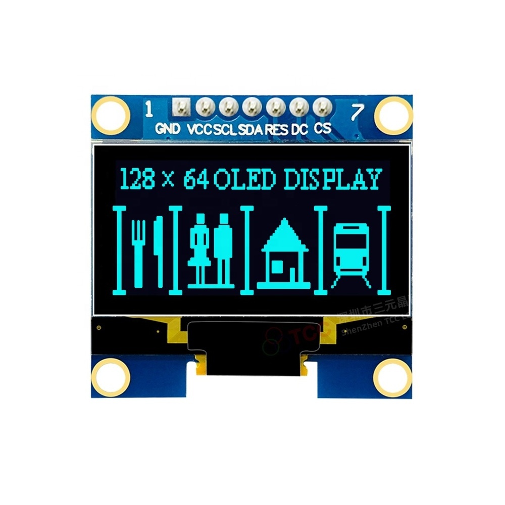 1.3 Inch 128x64 oled module 7 pin monochrome lcd display for arduin0 Diy Kit