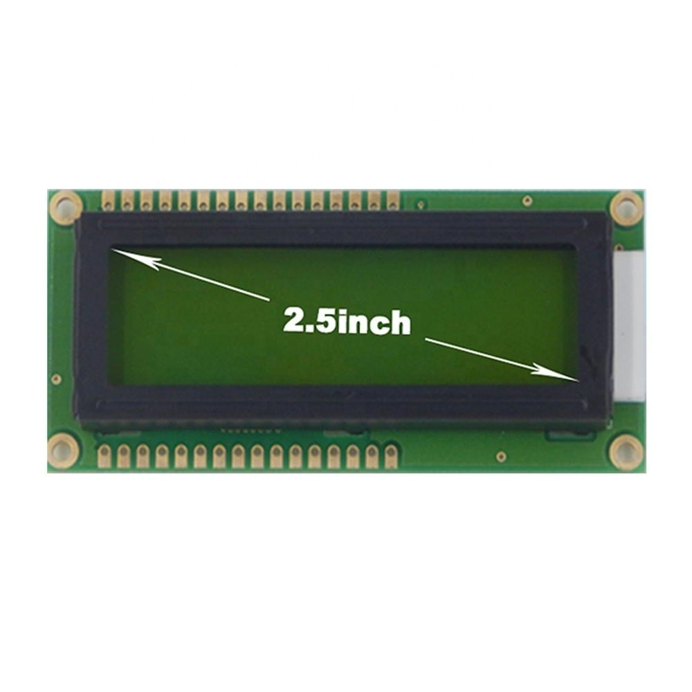 TCC(1602A2)outdoor 16x2 character sunlight readable lcd display module 16 pin STN monochrome 1602 lcd screen