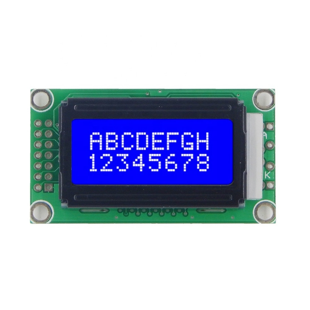 TCC custom alphanumeric module 14 pin 8-bit interface screen 0802 character lcd display