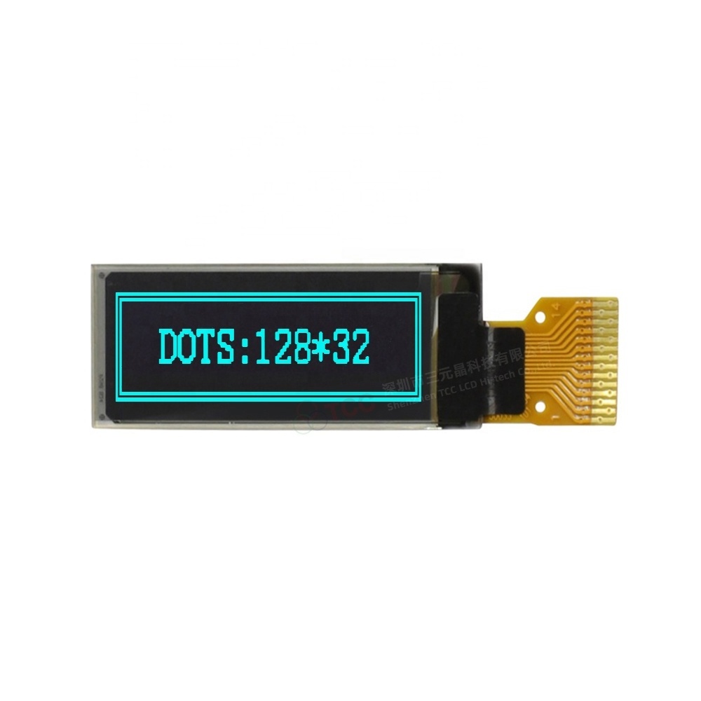 Mini 0.91 inch 128x32 lcd panel ssd1306 driver I2C interface oled display for Blood oxygen instrument