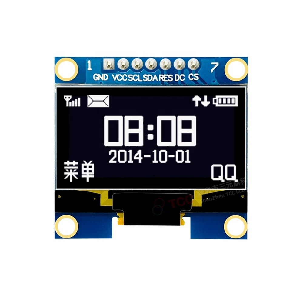 1.3 Inch 128x64 oled module 7 pin monochrome lcd display for arduin0 Diy Kit