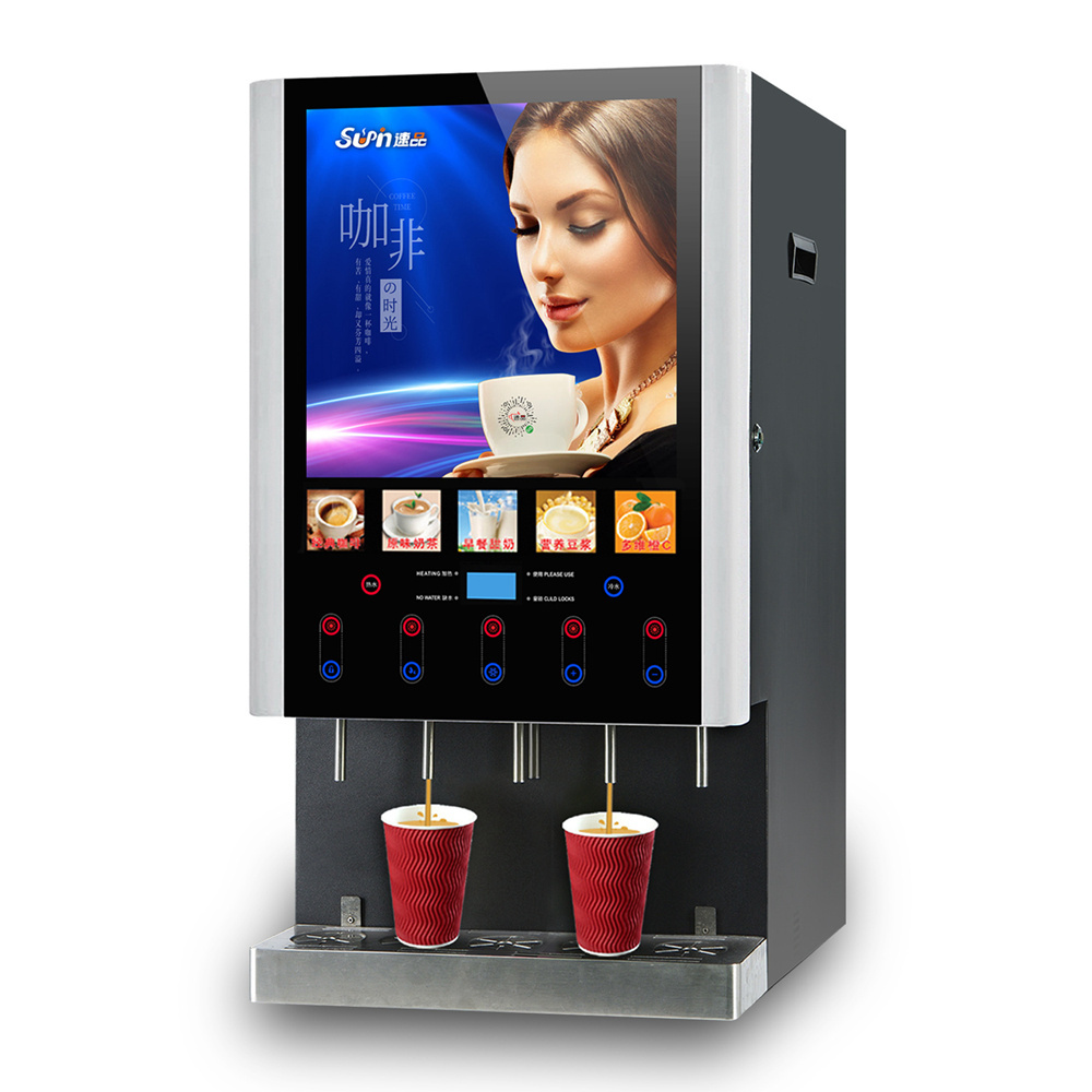 Coin-operated Professional Hotel Restaurant freshly brewed coffee vending machine smart coffee vending machine