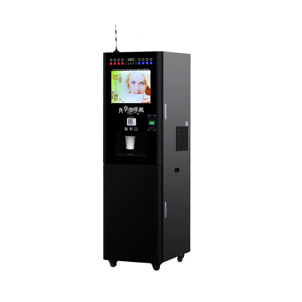 Smart Easily Operation hot and cold coffee vending machine touch screen coffee vending machine