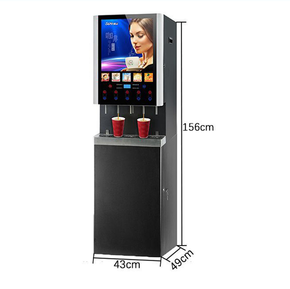 Coin Operated Multi-function standing coffee vending machine vending machines coin operated coffee machine